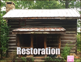 Historic Log Cabin Restoration  Kitty Hawk, North Carolina